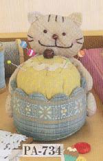 パッチワークキット にゃんこのカップケーキ ピンクッション